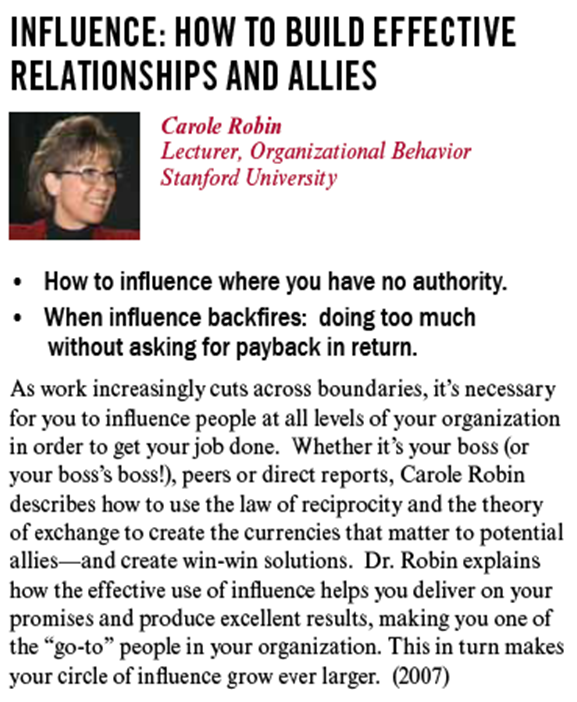 Influence: How to Build Effective Relationships & Allies